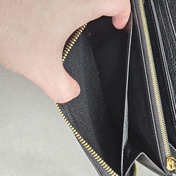Louis Vuitton Black Beige Giant Monogram Empriente Zippy Long Wallet with COA - Picture 13 of 14